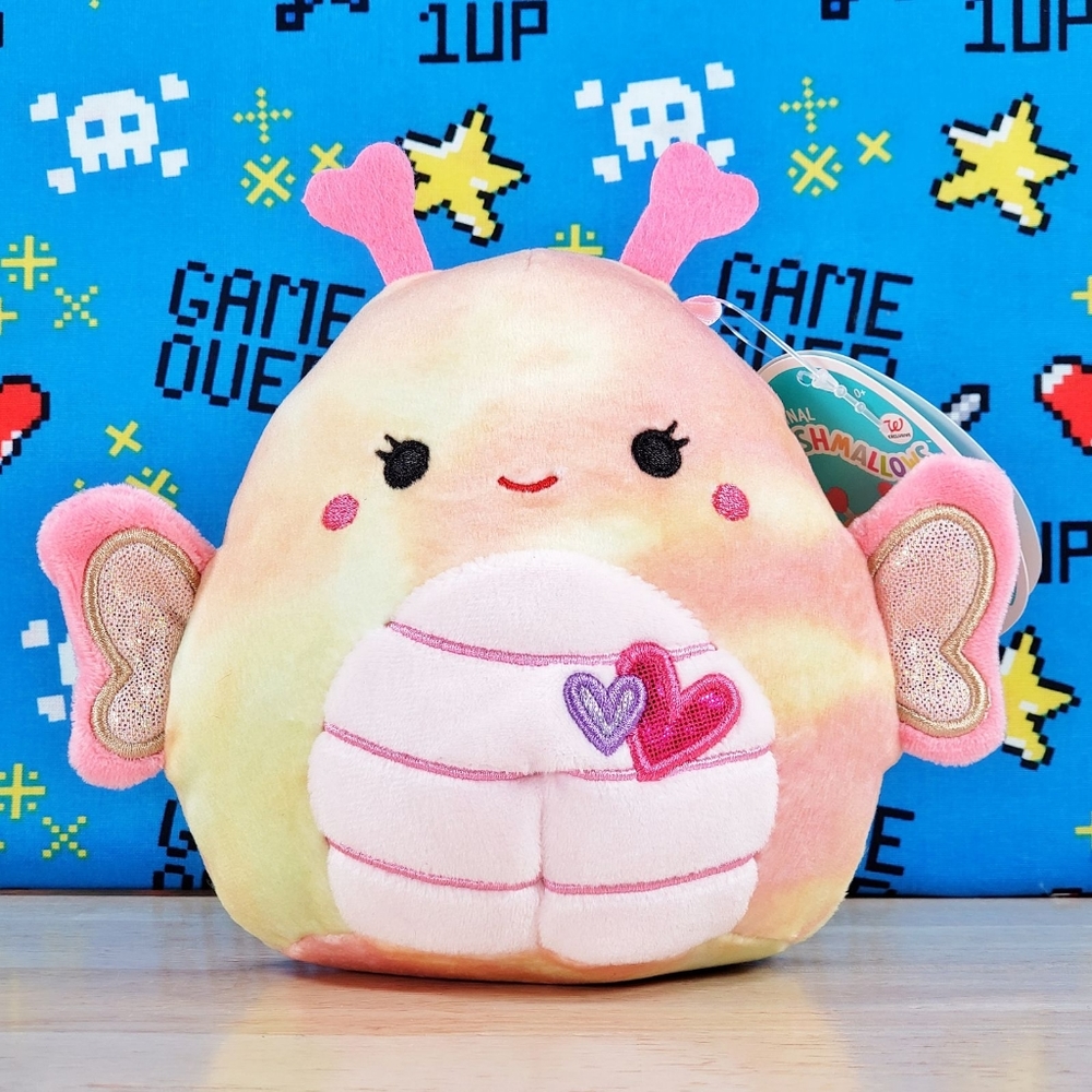 Squishmallow Balia the Valentine's Day Butterfly 5" 2022 UltraSoft Holiday Plush
